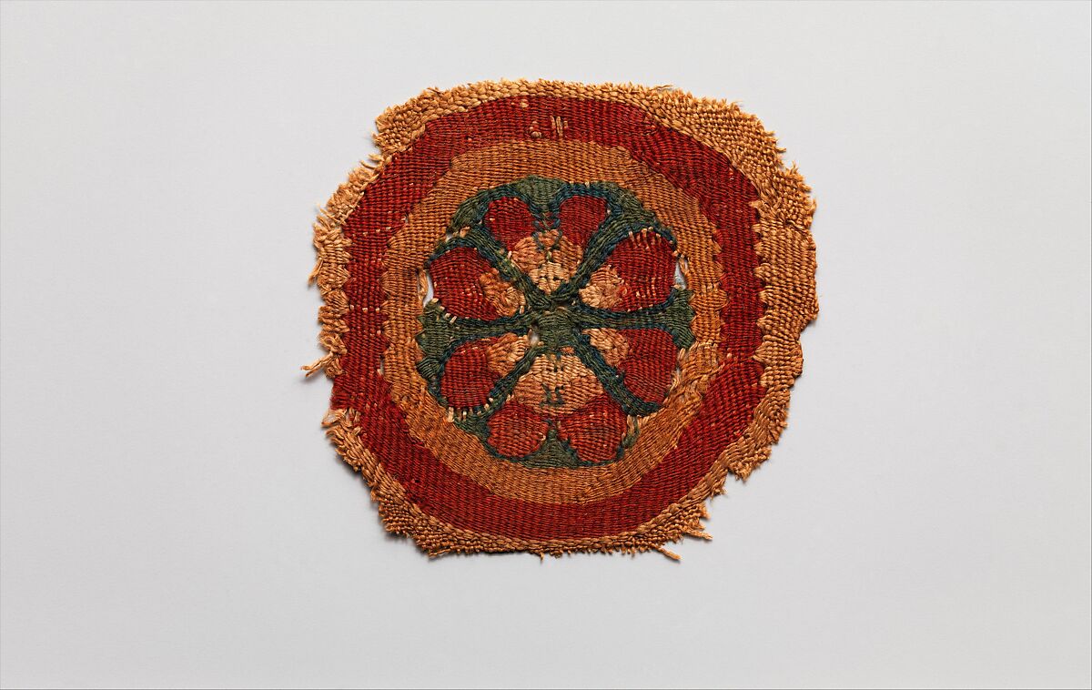 Textile Fragment, Linen, wool, Coptic 