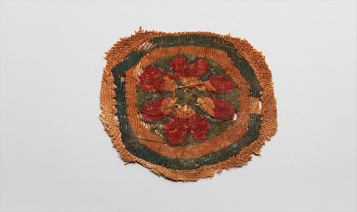 Textile Fragment, Linen, wool, Coptic 