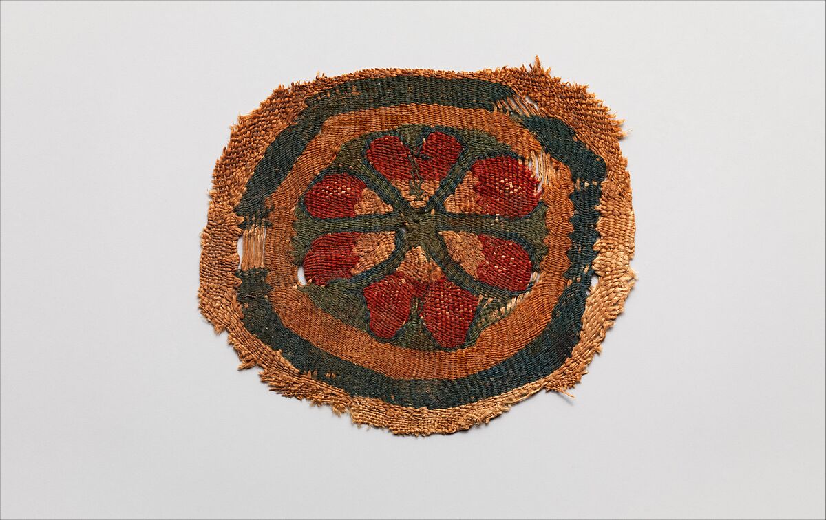Textile Fragment, Linen, wool, Coptic