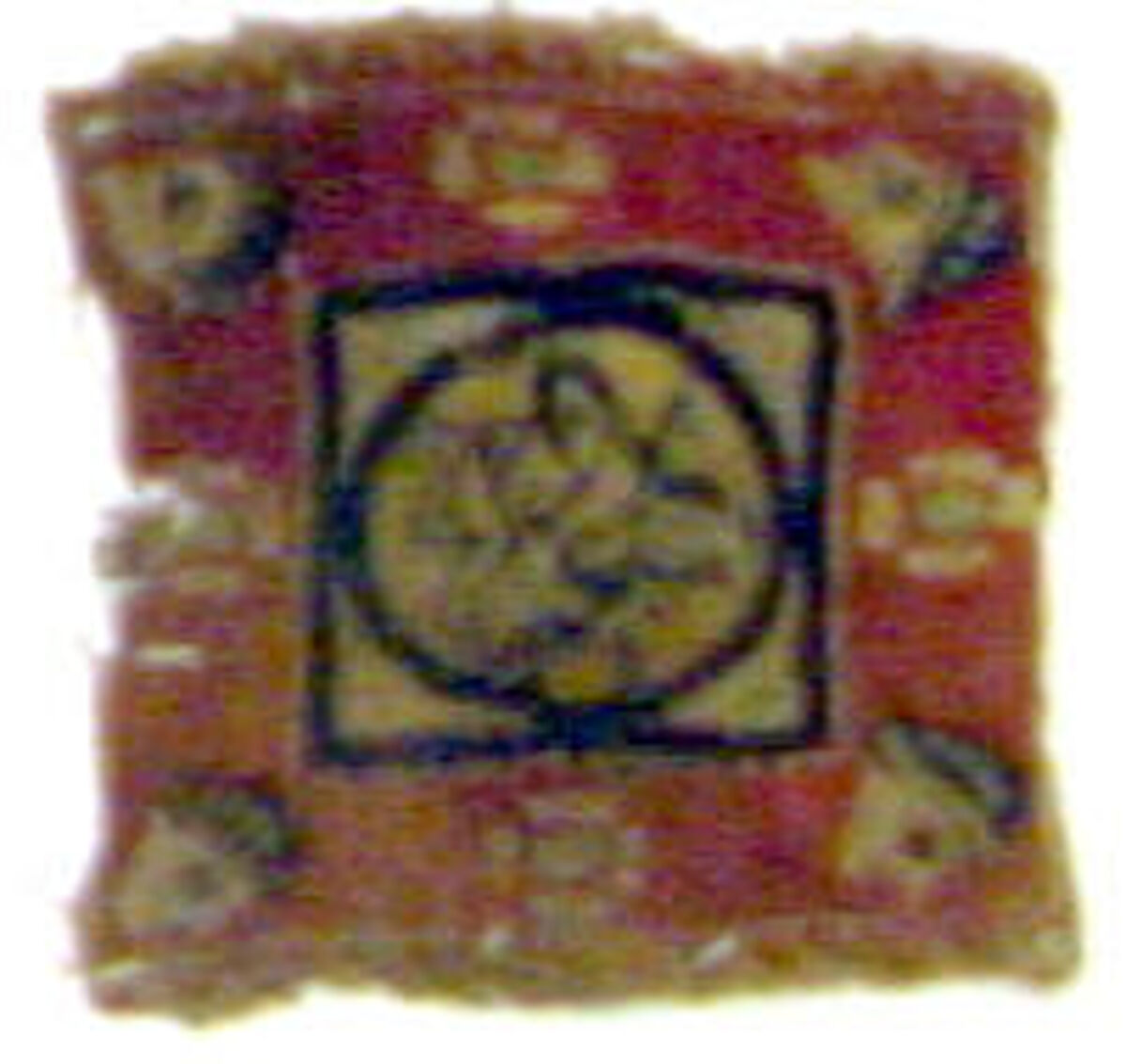 Textile Fragment, Linen, wool, Coptic 