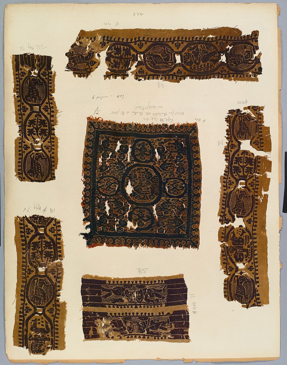 Textile Fragment, Linen, wool, Coptic