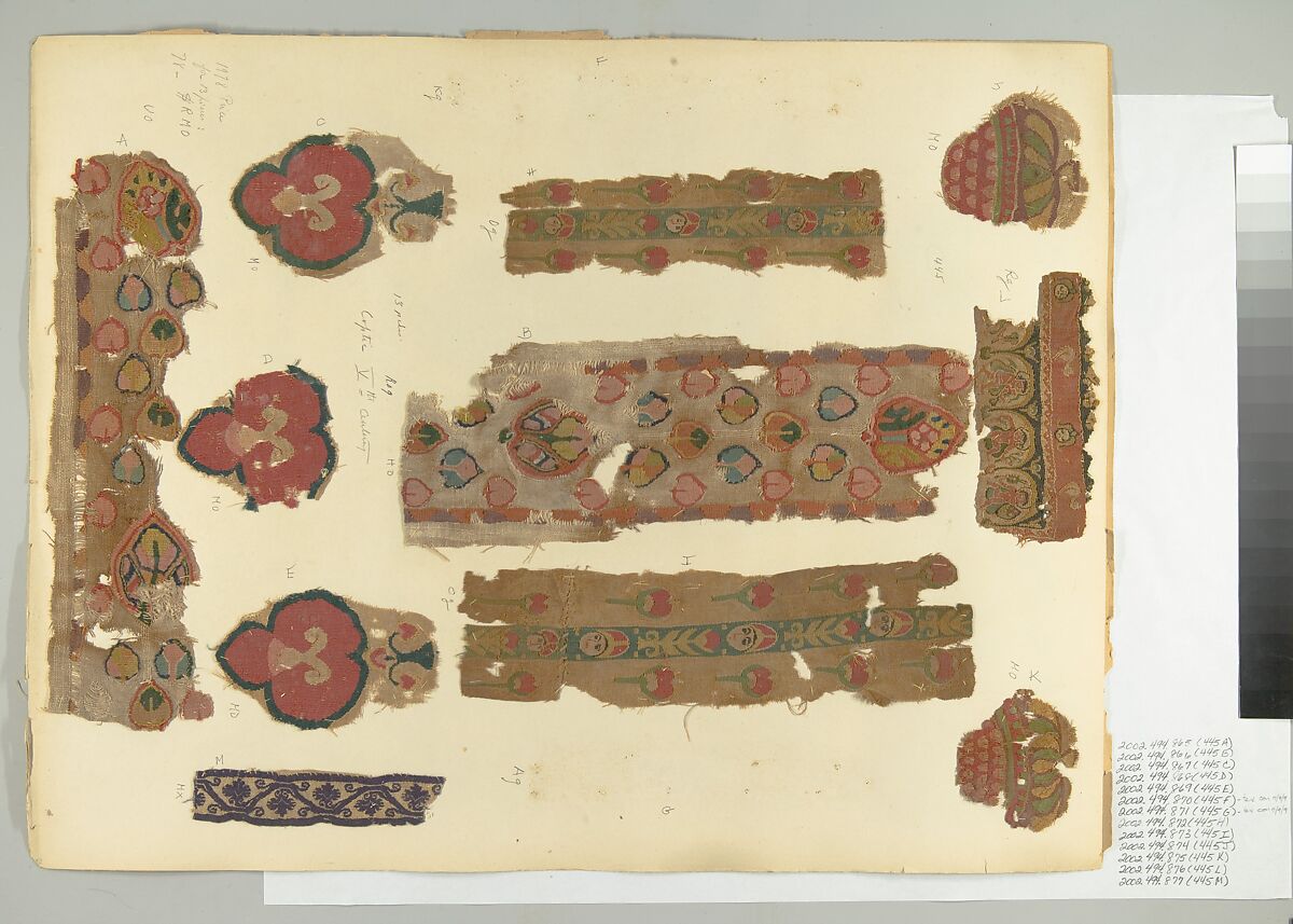 Textile Fragment, Linen, wool, Coptic