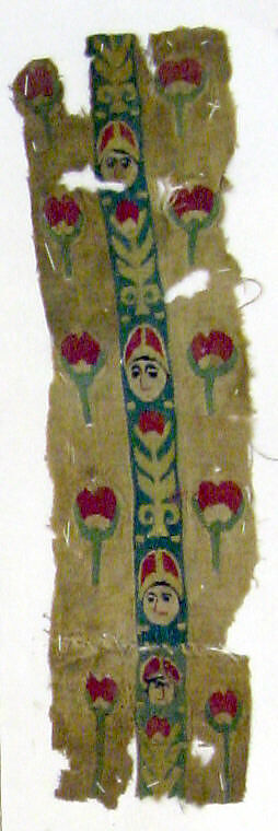 Textile Fragment, Linen, wool, Coptic 