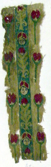 Textile Fragment, Linen, wool, Coptic 