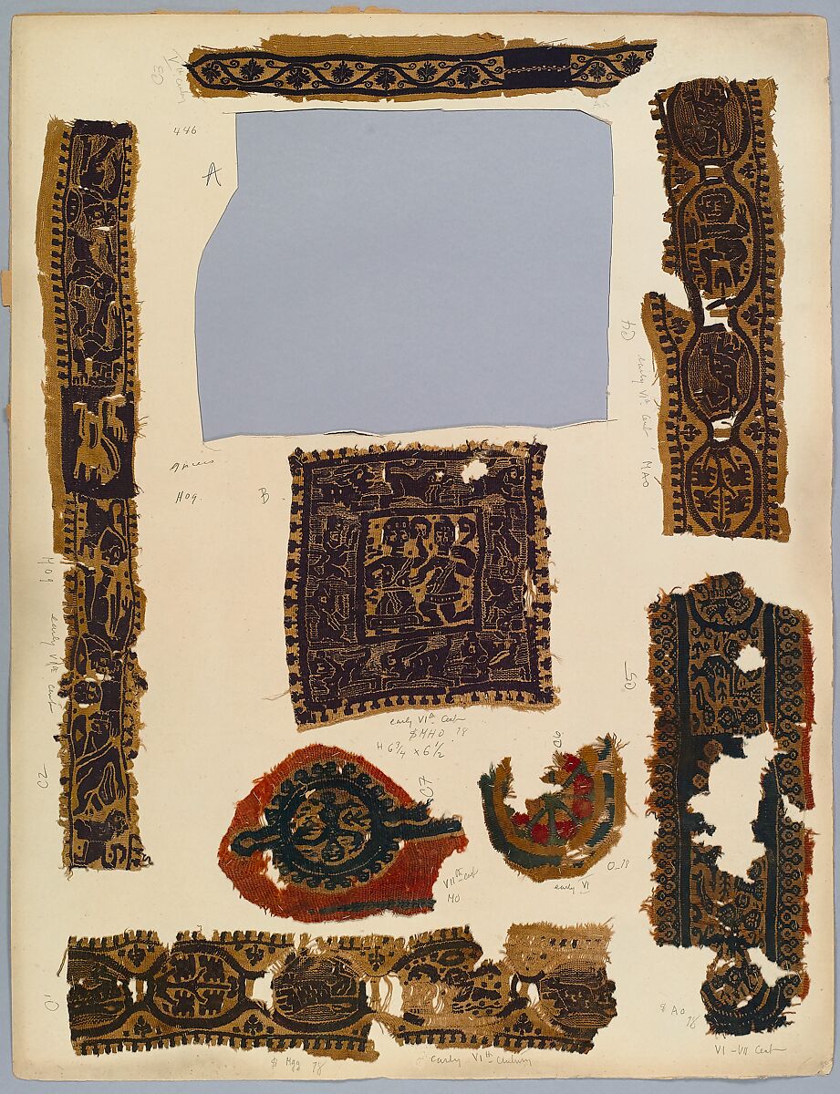 Textile Fragment, Linen, wool, Coptic