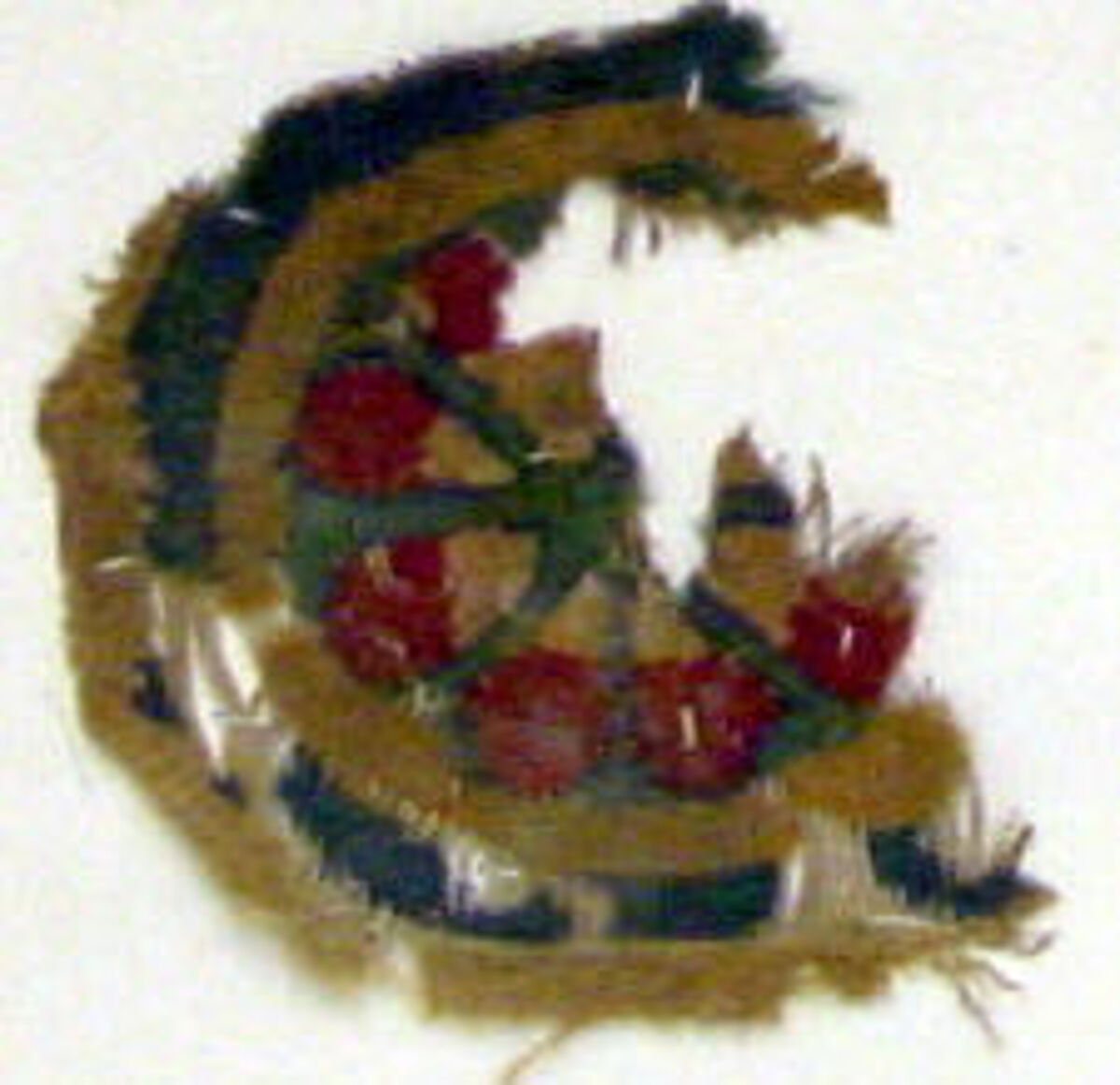 Textile Fragment, Linen, wool, Coptic 