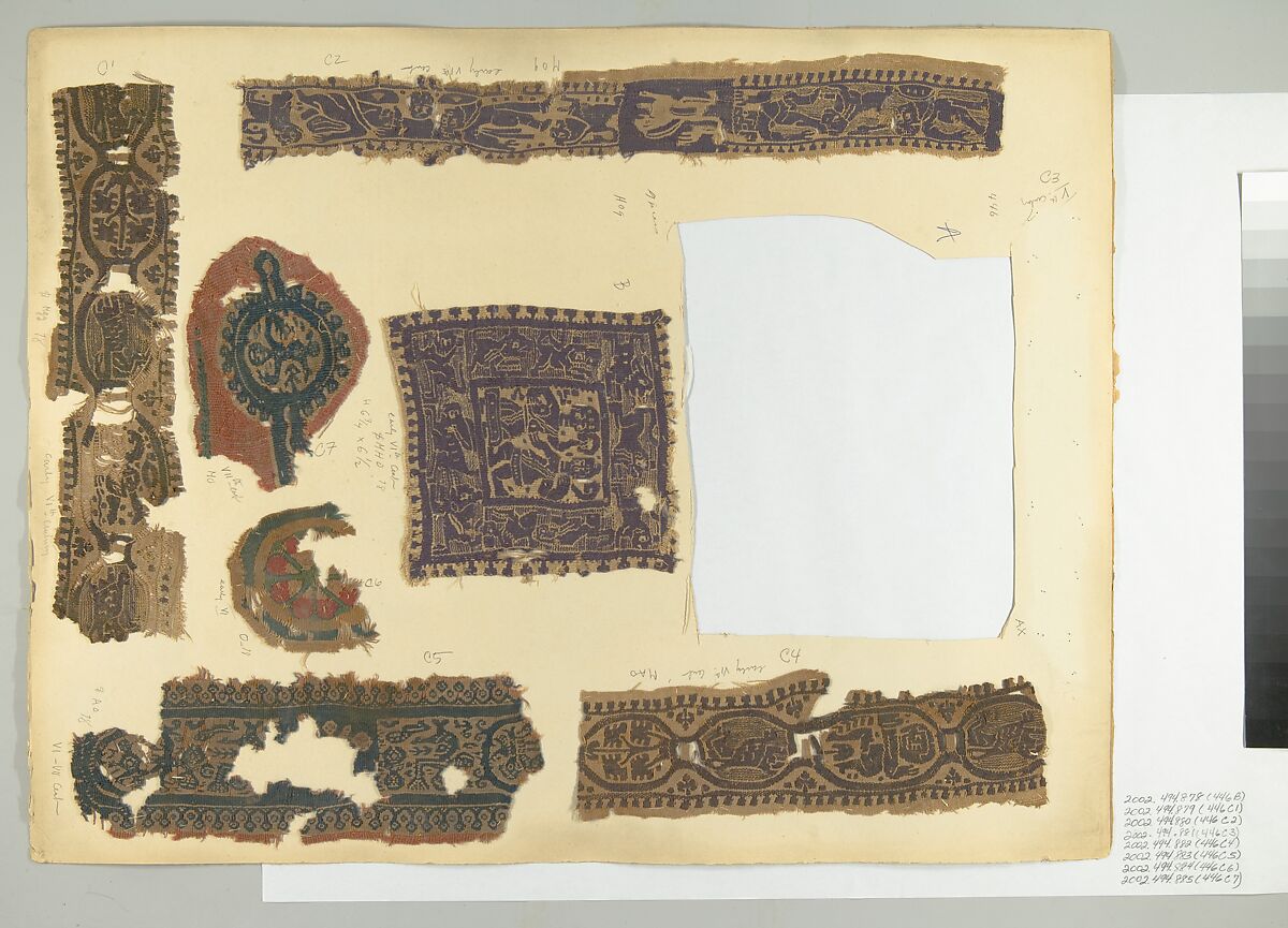 Textile Fragment, Linen, wool, Coptic
