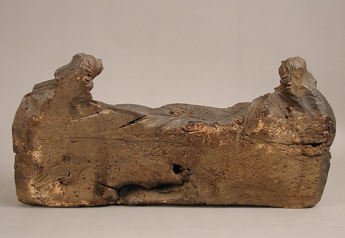 Two Angels Holding a Shroud, Wood, German