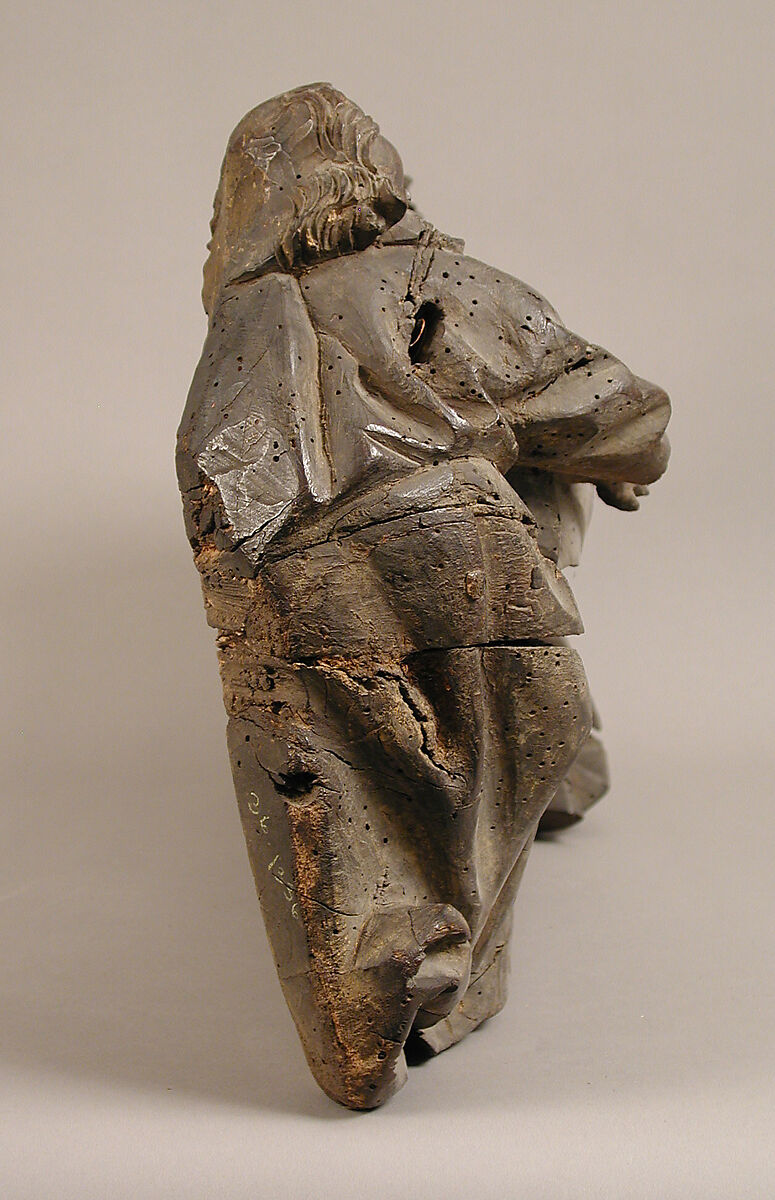 Two Angels Holding a Shroud, Wood, German