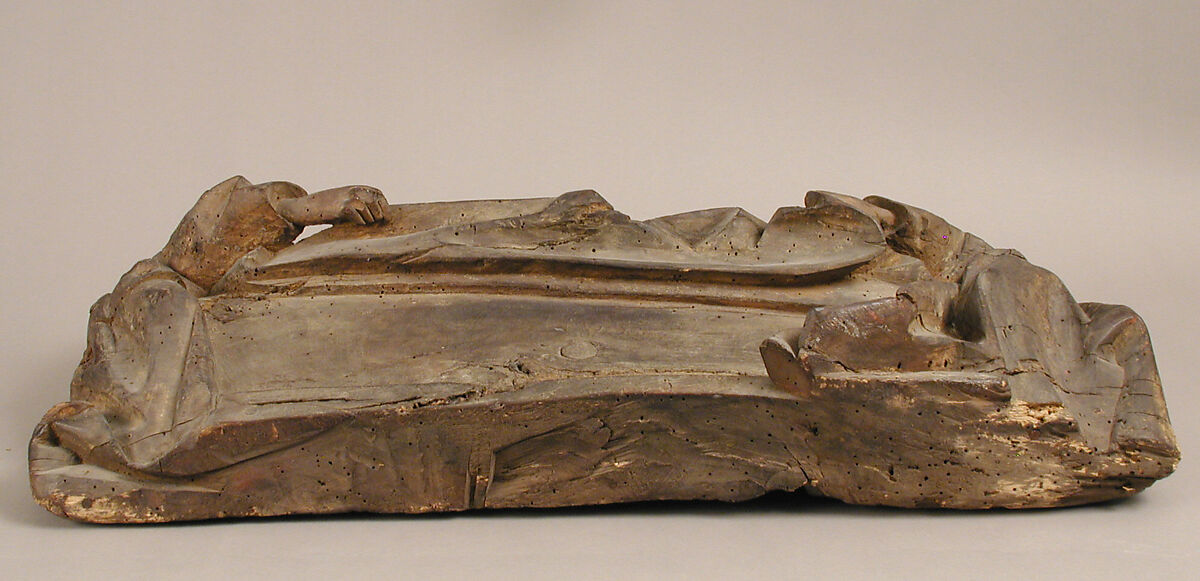 Two Angels Holding a Shroud, Wood, German