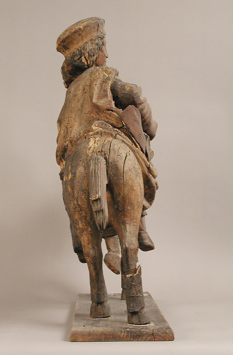 Saint Martin, Wood with traces of polychromy, German