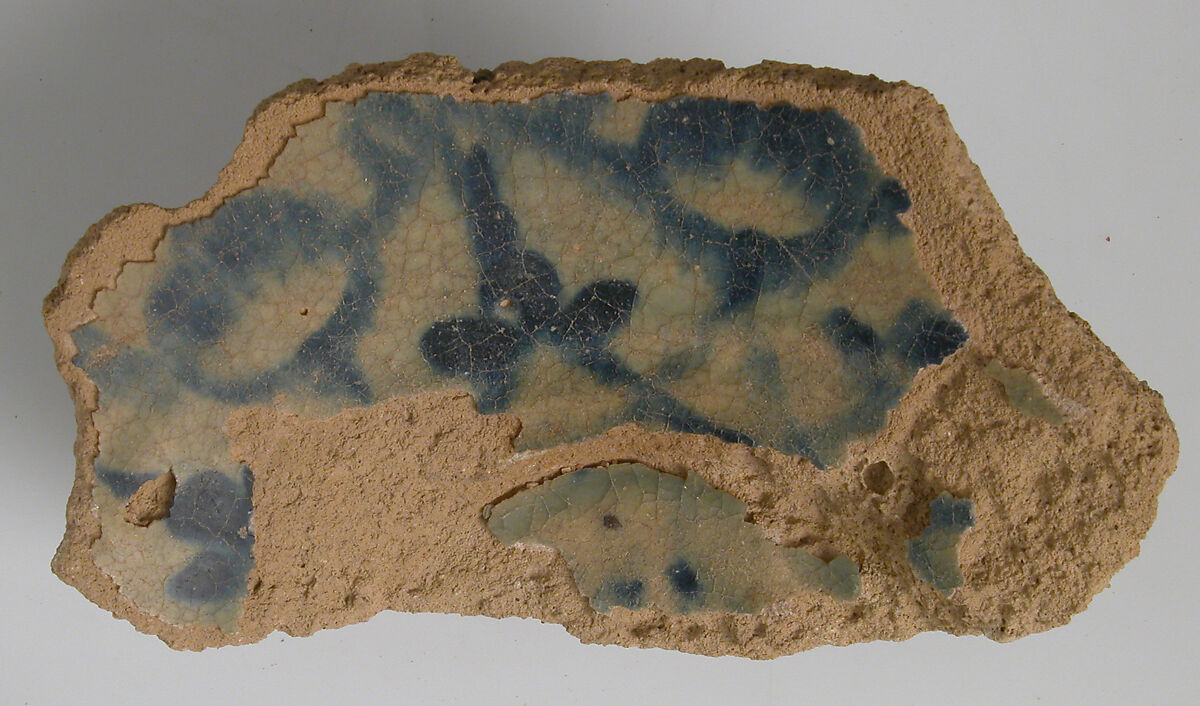Vessel Fragment, Earthenware, glazed, Coptic 
