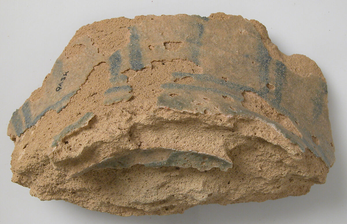 Vessel Fragment, Earthenware, glazed, Coptic