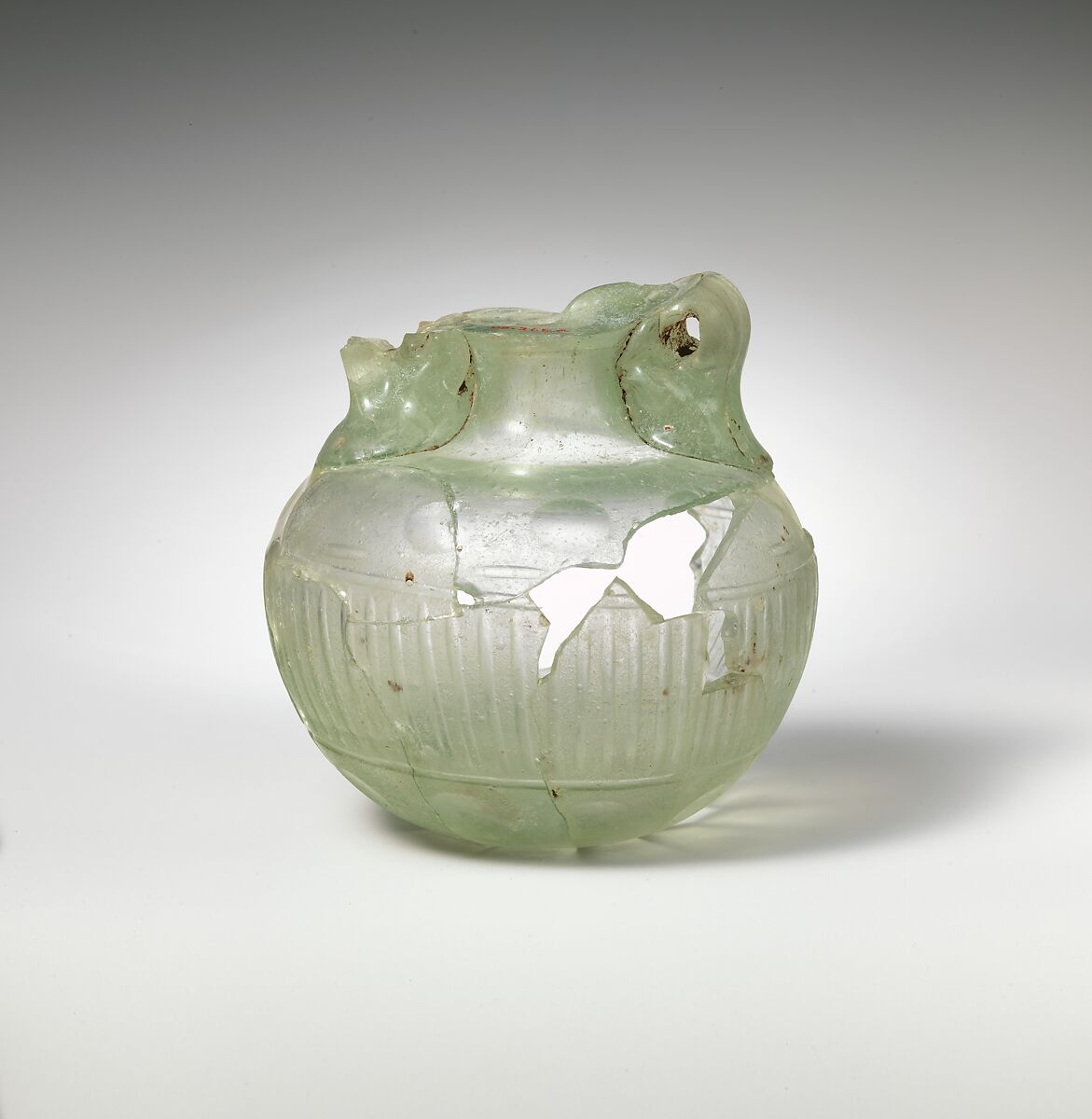 Jar, Glass (green), Coptic 