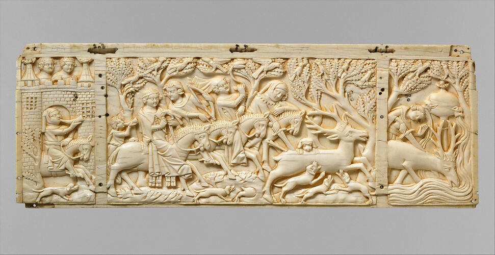 Panel with Hunting Scenes