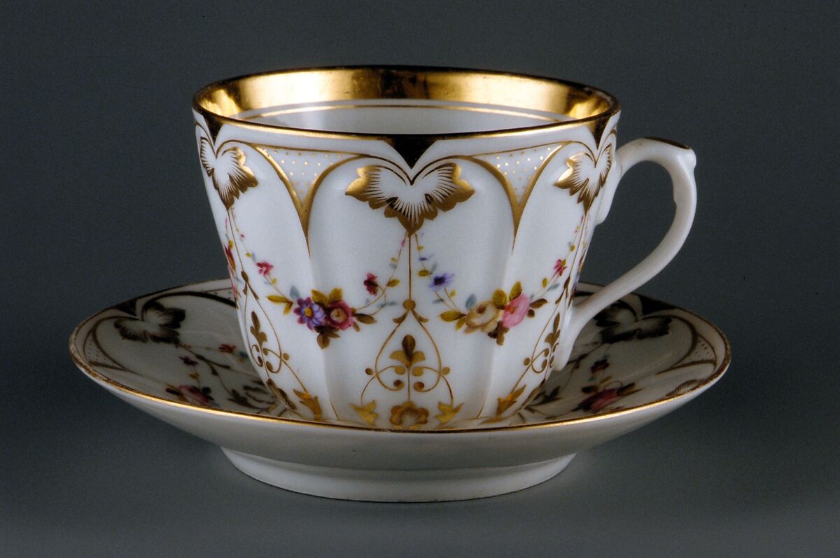 Saucer, Attributed to Charles Cartlidge and Company (1848–1856), Porcelain, American 