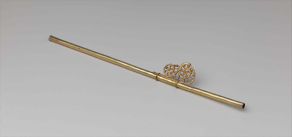 Straw, Silver, partly gilt; niello, jewels, German 