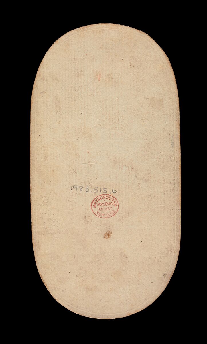 8 of Horns, from The Cloisters Playing Cards, Paper (four layers of pasteboard) with pen and ink, opaque paint, glazes, and applied silver and gold, South Netherlandish