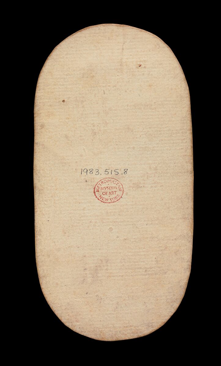 6 of Horns, from The Cloisters Playing Cards, Paper (four layers of pasteboard) with pen and ink, opaque paint, glazes, and applied silver and gold, South Netherlandish