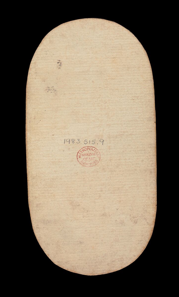 5 of Horns, from The Cloisters Playing Cards, Paper (four layers of pasteboard) with pen and ink, opaque paint, glazes, and applied silver and gold, South Netherlandish