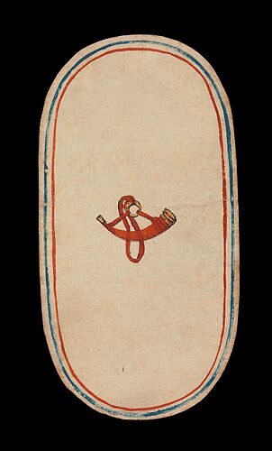 1 of Horns, from The Cloisters Playing Cards