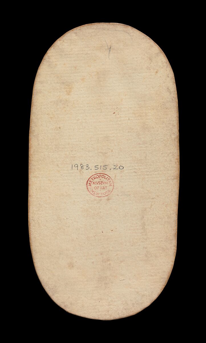 7 of Tethers, from The Cloisters Playing Cards, Paper (four layers of pasteboard) with pen and ink, opaque paint, glazes, and applied silver and gold, South Netherlandish