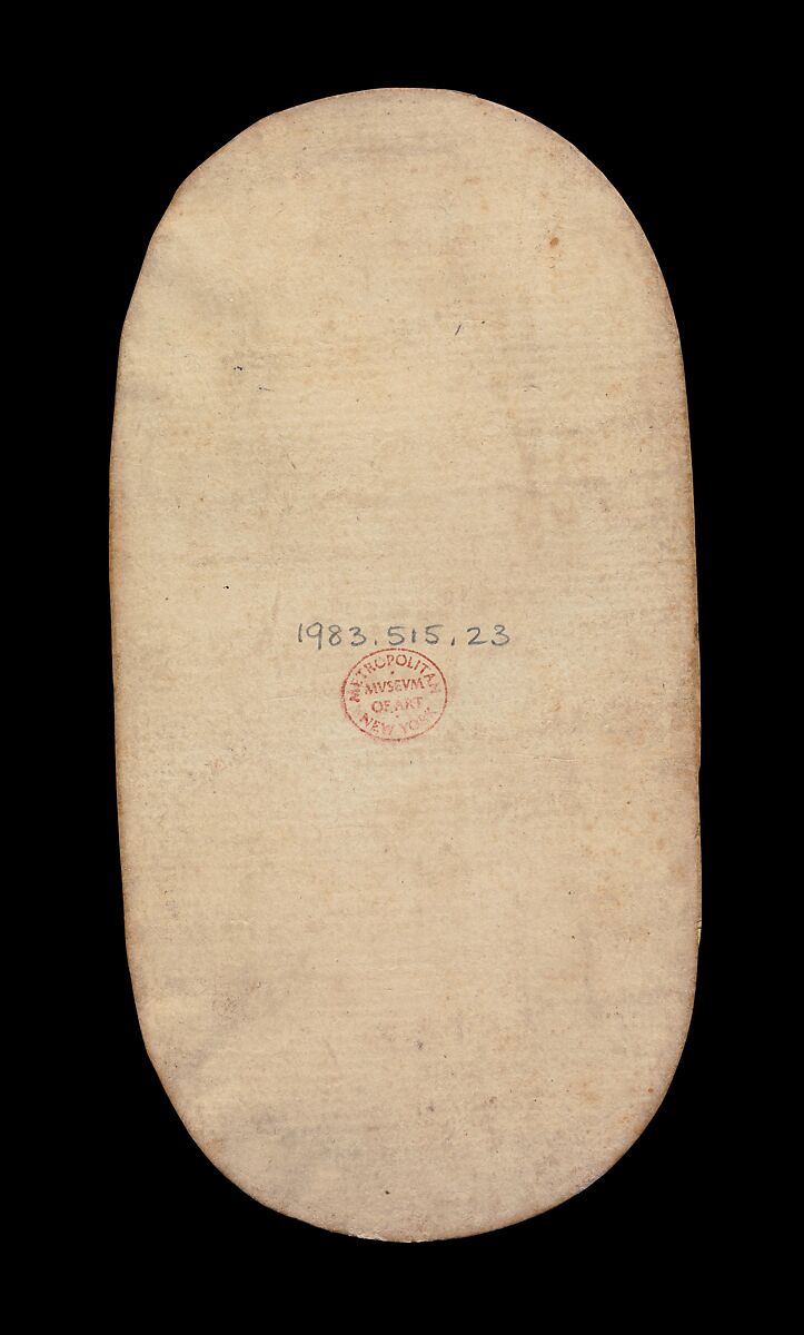 4 of Tethers, from The Cloisters Playing Cards, Paper (four layers of pasteboard) with pen and ink, opaque paint, glazes, and applied silver and gold, South Netherlandish