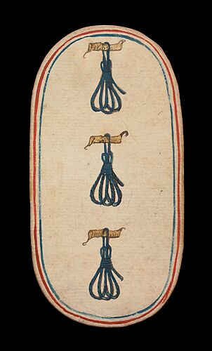 3 of Tethers, from The Cloisters Playing Cards