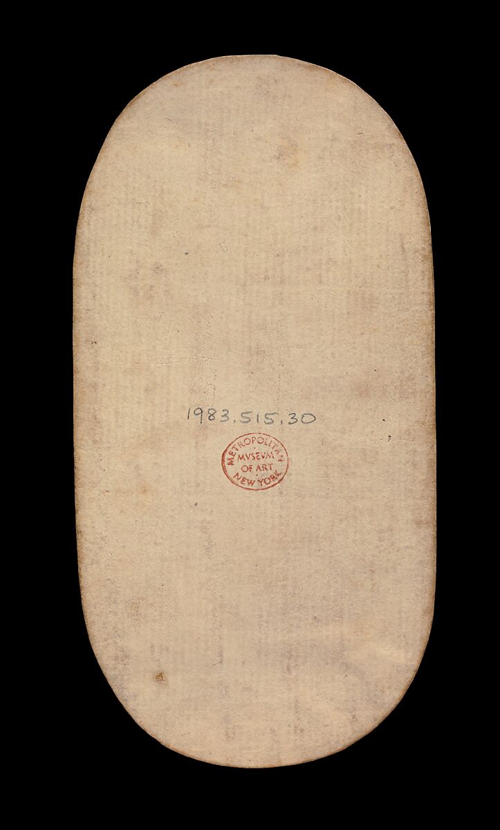 10 of Collars, from The Cloisters Playing Cards, Paper (four layers of pasteboard) with pen and ink, opaque paint, glazes, and applied silver and gold, South Netherlandish