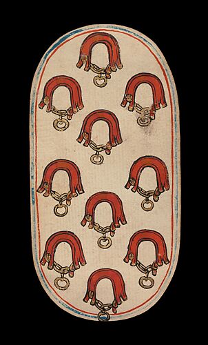 10 of Collars, from The Cloisters Playing Cards