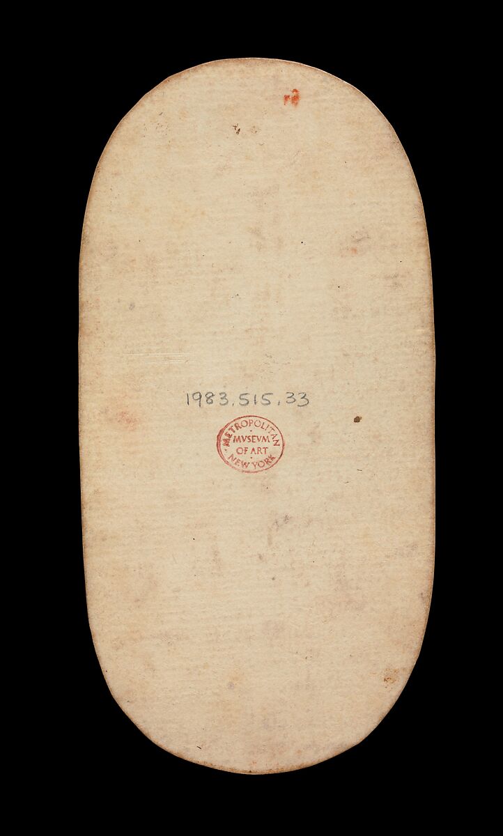 7 of Collars, from The Cloisters Playing Cards, Paper (four layers of pasteboard) with pen and ink, opaque paint, glazes, and applied silver and gold, South Netherlandish