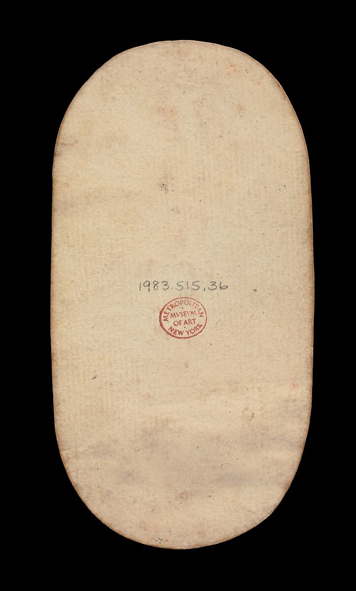 4 of Collars, from The Cloisters Playing Cards, Paper (four layers of pasteboard) with pen and ink, opaque paint, glazes, and applied silver and gold, South Netherlandish