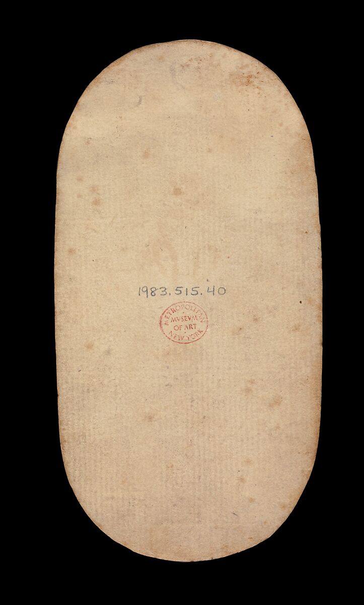 King of Nooses, from The Cloisters Playing Cards, Paper (four layers of pasteboard) with pen and ink, opaque paint, glazes, and applied silver and gold, South Netherlandish