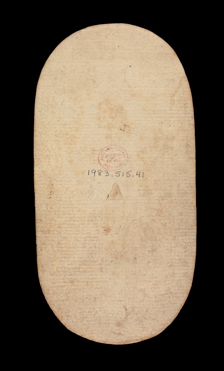 Queen of Nooses, from The Cloisters Playing Cards, Paper (four layers of pasteboard) with pen and ink, opaque paint, glazes, and applied silver and gold, South Netherlandish