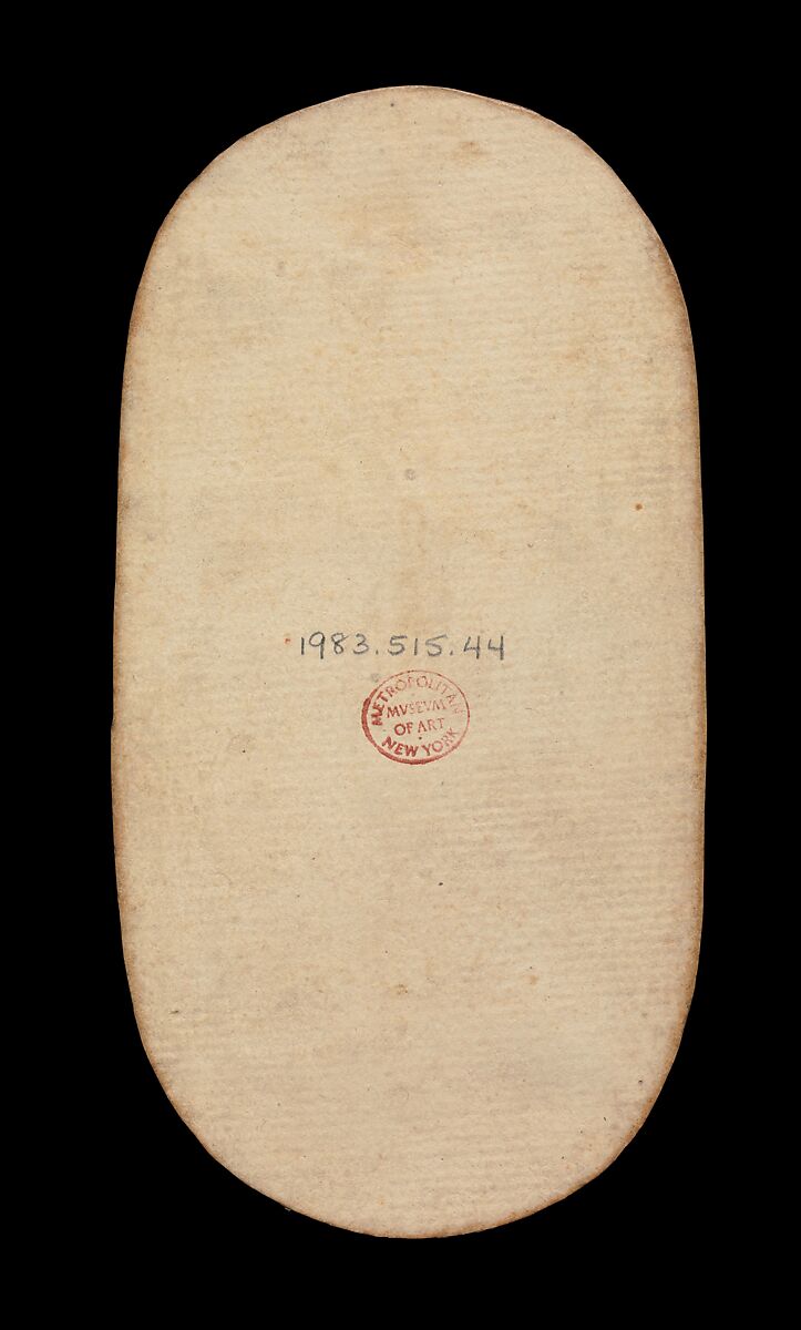 9 of Nooses, from The Cloisters Playing Cards, Paper (four layers of pasteboard) with pen and ink, opaque paint, glazes, and applied silver and gold, South Netherlandish