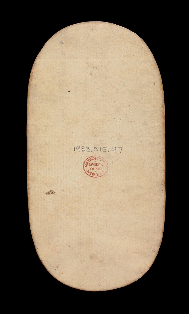 6 of Nooses, from The Cloisters Playing Cards, Paper (four layers of pasteboard) with pen and ink, opaque paint, glazes, and applied silver and gold, South Netherlandish