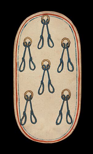 6 of Nooses, from The Cloisters Playing Cards