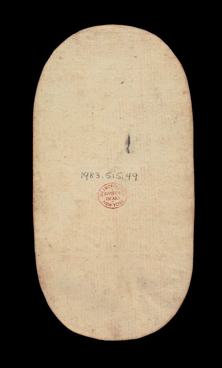 4 of Nooses, from The Cloisters Playing Cards, Paper (four layers of pasteboard) with pen and ink, opaque paint, glazes, and applied silver and gold, South Netherlandish