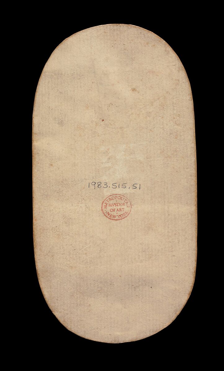 2 of Nooses, from The Cloisters Playing Cards, Paper (four layers of pasteboard) with pen and ink, opaque paint, glazes, and applied silver and gold, South Netherlandish