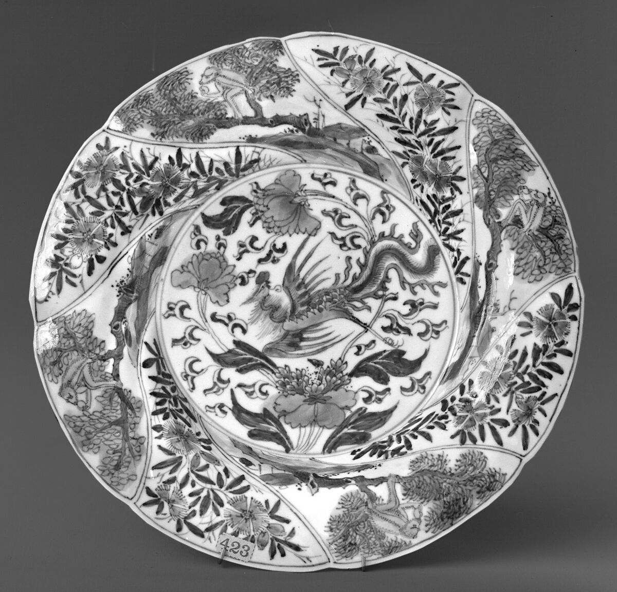 Plate, Porcelain painted in underglaze blue, China 
