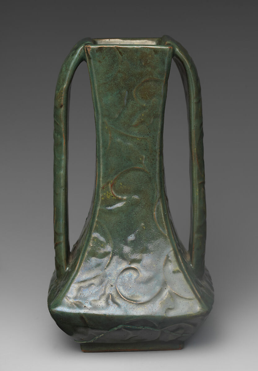 Vase, Hozan, Pottery covered with glaze (Kyoto ware), Japan 