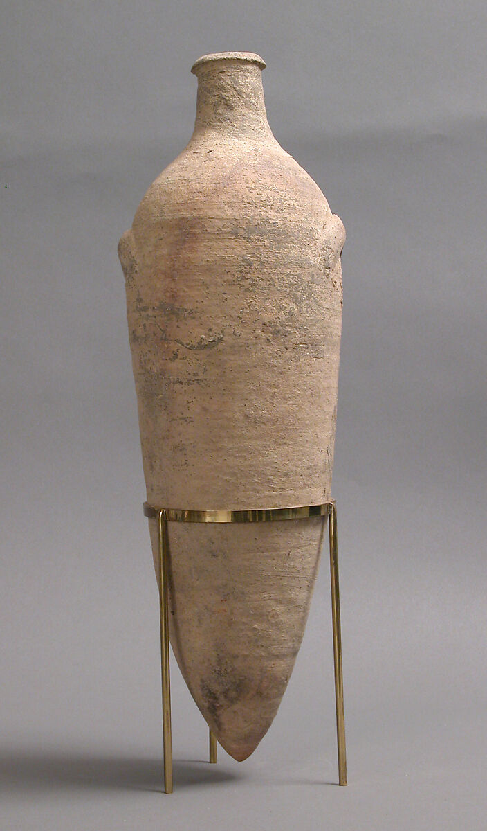 Oil Jar, Earthenware, Coptic