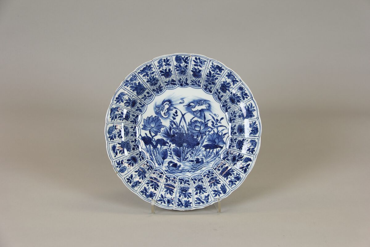 Plate, Porcelain painted in underglaze blue, China 