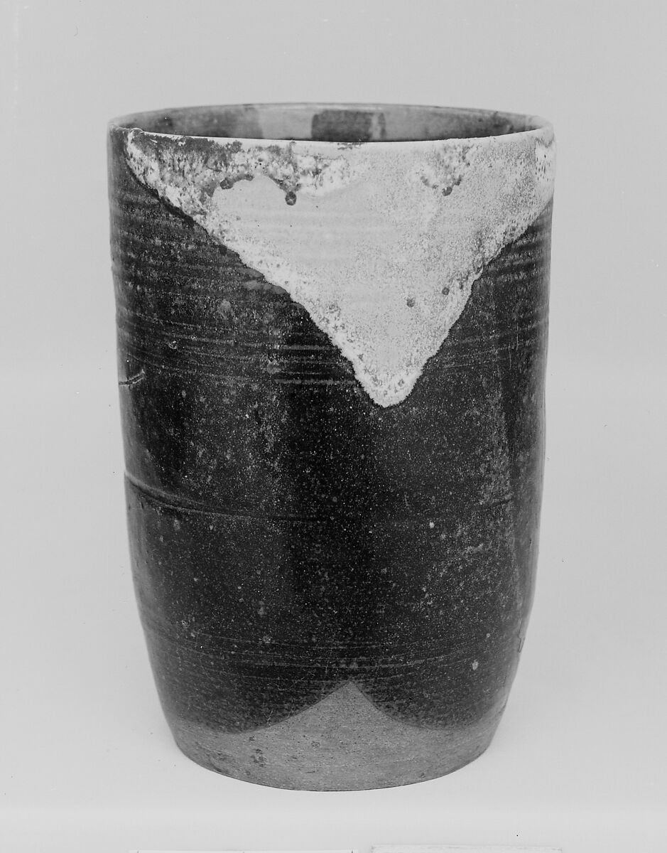 Water Pot, Clay covered with a dappled glaze and an overglaze (Takatori ware), Japan 