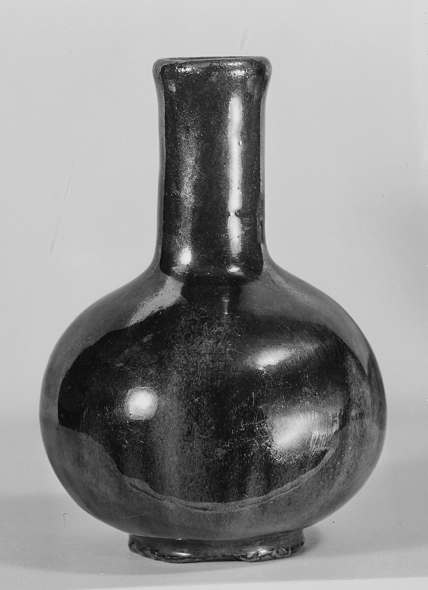 Bottle, Clay with glaze (Takatori ware), Japan 