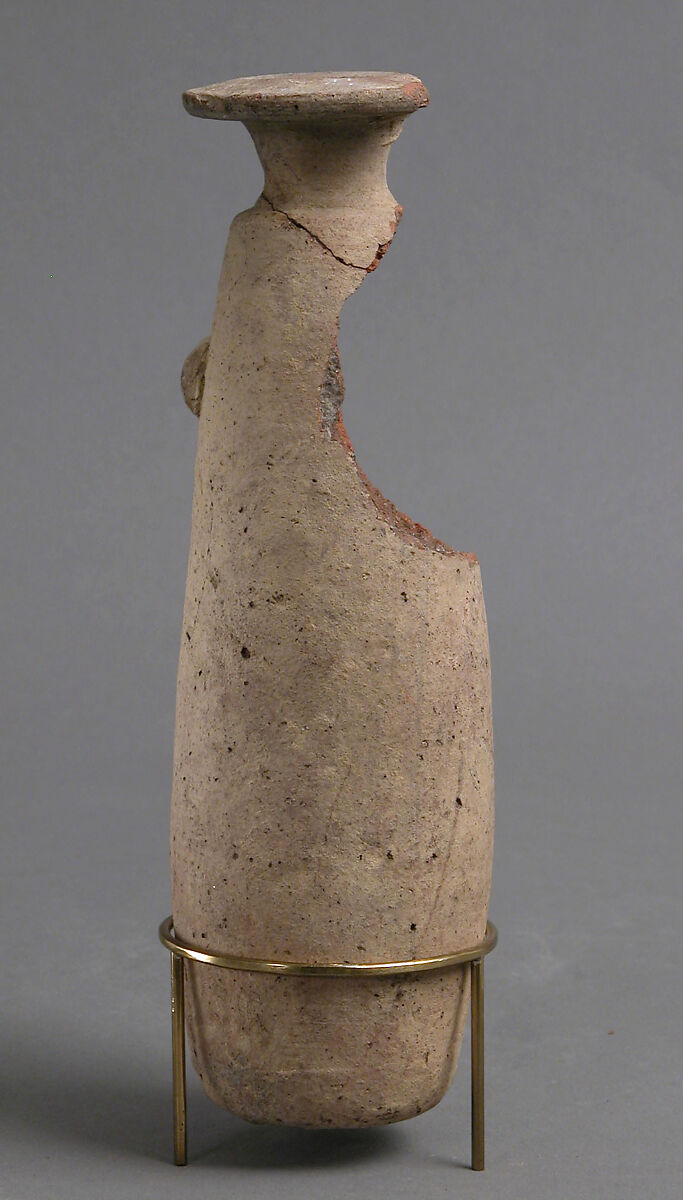 Jar, Earthenware, slip decoration, Coptic 