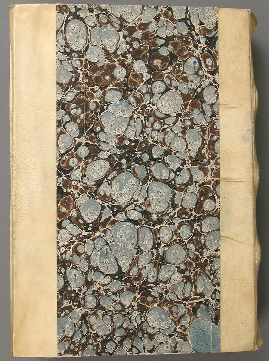 Saint Jerome's Lives of the Fathers, Printed on paper with one tempera and gold illumination; Binding: marbelized paper and bleached leather, Italian