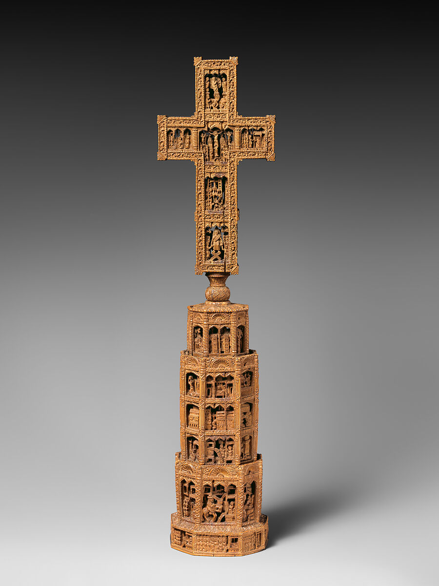 Cross, Attributed to George Laskaris (Giorgios Laskaris), Boxwood, Byzantine 