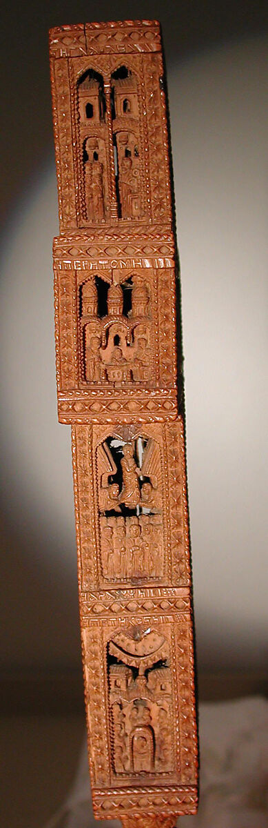 Cross, Attributed to George Laskaris (Giorgios Laskaris), Boxwood, Byzantine