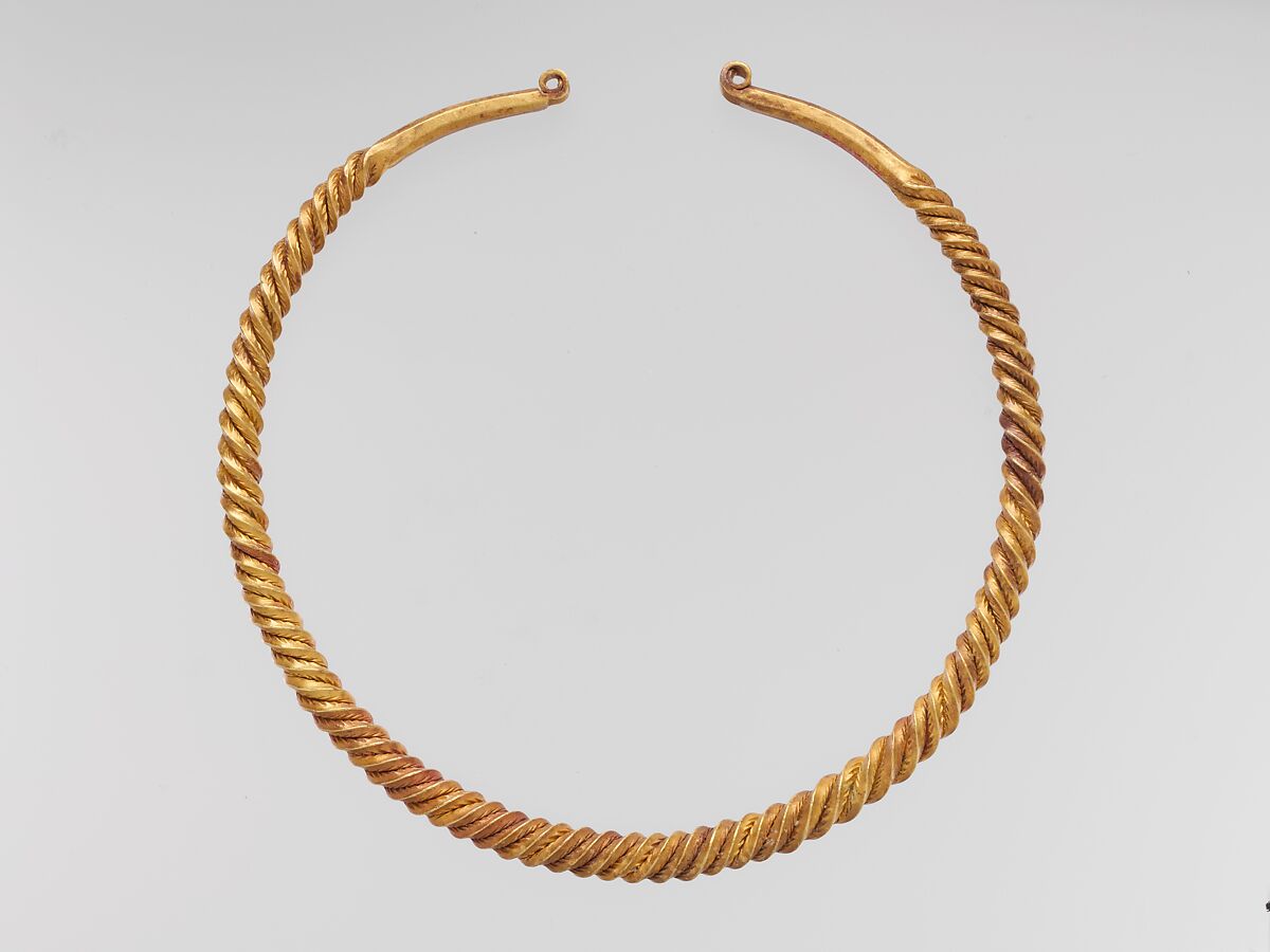 Gold Neck Ring, Gold, Celtic 